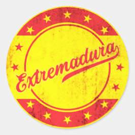 Sticker Rond Voyageur mondial - Estrémadure, Espagne