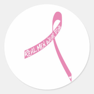 Sticker Rond vrai ruban de rose de vêtements pour hommes