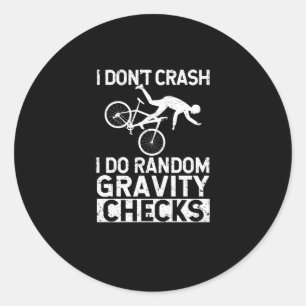 Sticker Rond VTT rider Je ne me plante pas mais faire