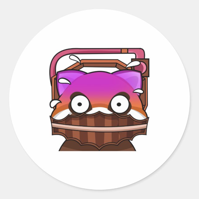 Sticker Rond vu par mme (Devant)