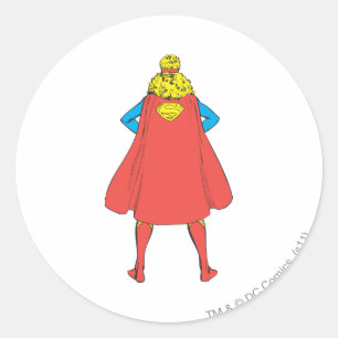 Sticker Rond Vue arrière Supergirl