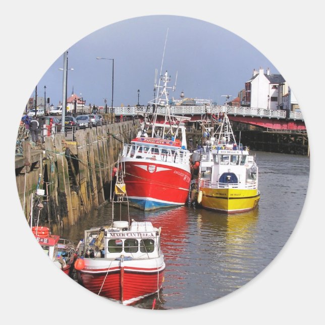 STICKER ROND VUES SUR L'ANGLETERRE (Devant)