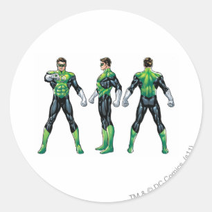 Sticker Rond Vues vertes de la lanterne trois