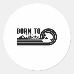 Sticker Rond Wakeboard Né Pour Wake Wakeboard Wakeboard Wakeboa