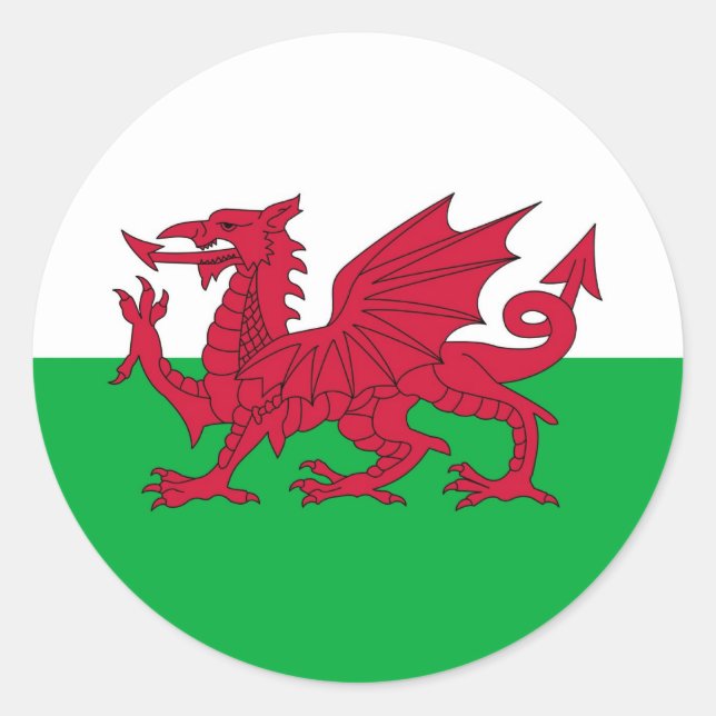 STICKER ROND WALES (Devant)