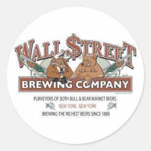 Sticker Rond WALL STREET-BREWING-Company