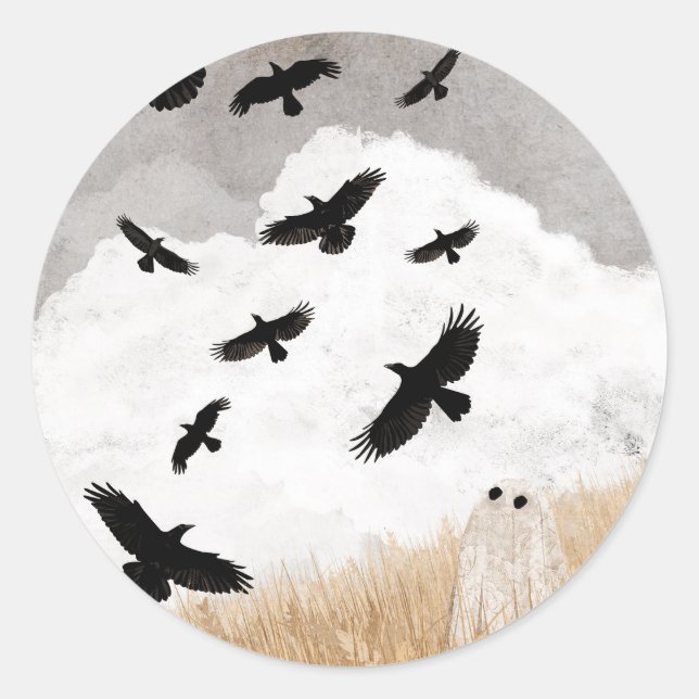 Sticker Rond Walter & The Crows (Devant)