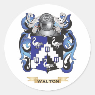 Sticker Rond Walton Family Crest (Armoiries)