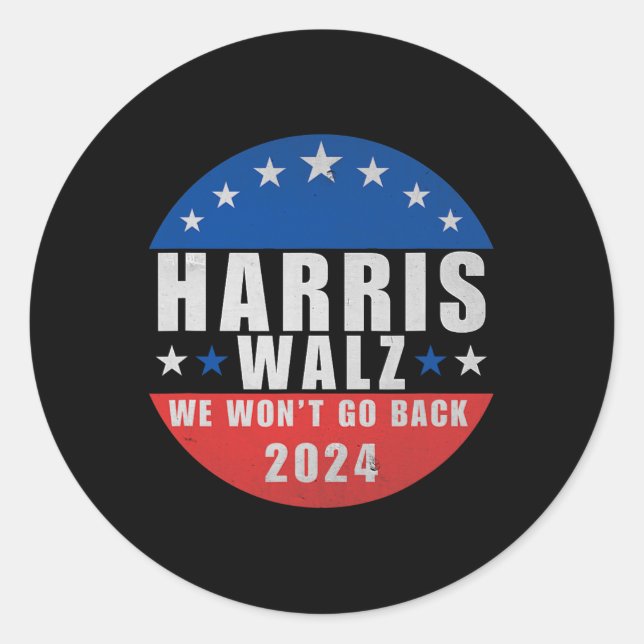 Sticker Rond Walz 2024 Nous ne retournerons pas1 (Devant)
