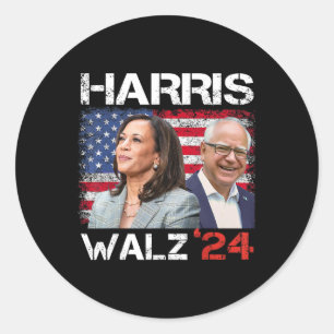 Sticker Rond WAlzheimer 2024 élection du président Kamala Harri