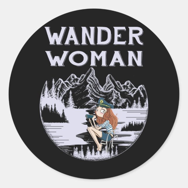 Sticker Rond Wander Woman (Devant)