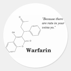 Sticker Rond Warfarine (sang plus mince)