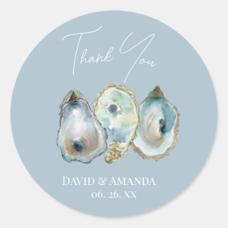 Sticker Rond Watercolor Oyster 