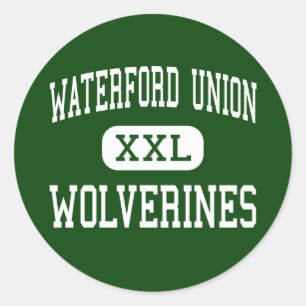 Sticker Rond Waterford Union - Wolverines - High - Waterford