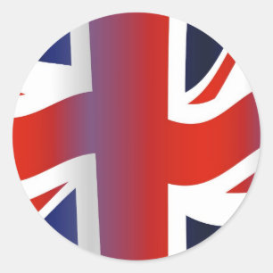 Sticker Rond Wavy UK