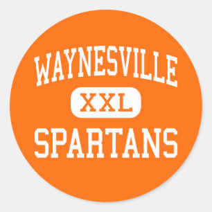 Sticker Rond Waynesville - Spartans - High - Waynesville Ohio