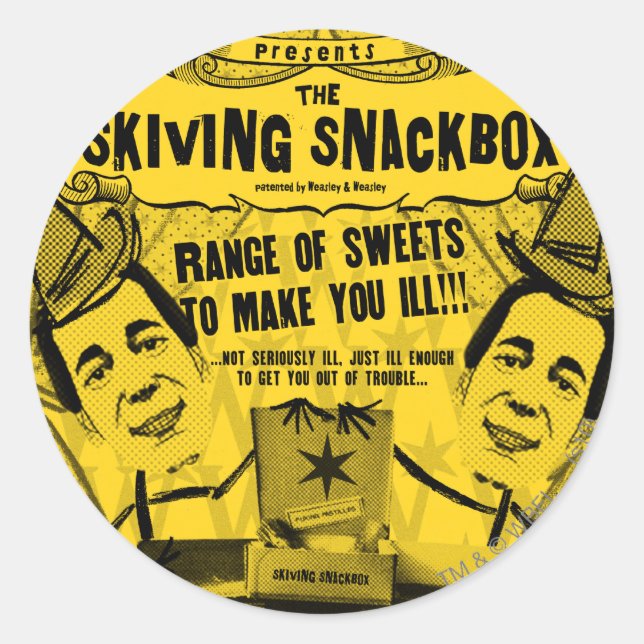 Sticker Rond Weasley et Weasley Products (Devant)