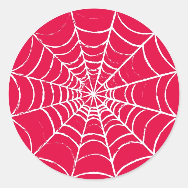 Sticker Rond Web rose (Devant)