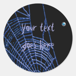 Sticker Rond webbie bleu
