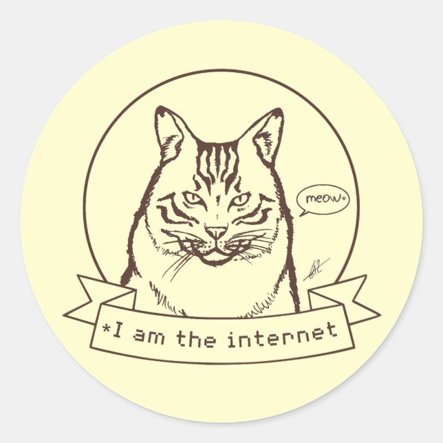 Sticker Rond WebCat (Devant)