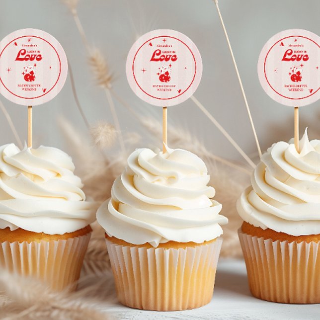 Sticker Rond Week-end de célibataire de Lucky In Love (Créateur téléchargé)