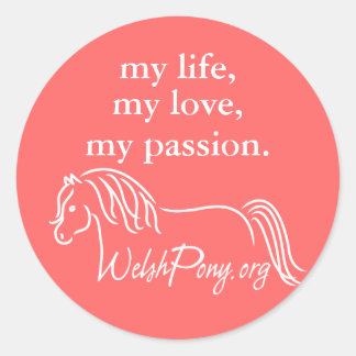Sticker Rond Welsh Pony & Cob Society of America