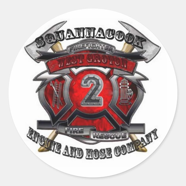 Sticker Rond West Groton Maltese (Devant)