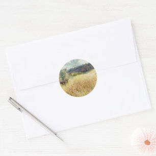 Sticker Rond Wheatfield par Auguste Renoir