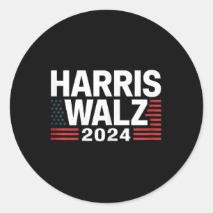 Sticker Rond Wheimer 2024 Election Kamala Harris Tim W Waltz 1