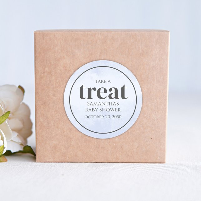 Sticker Rond Whimsical Blue Water Summer Pool Treat (Créateur téléchargé)