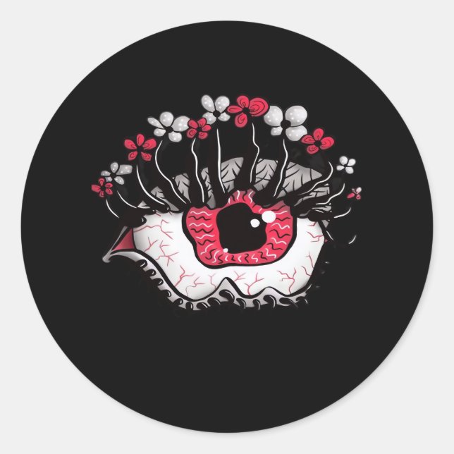 Sticker Rond Whimsigoth Classic - Design Vintage (Devant)