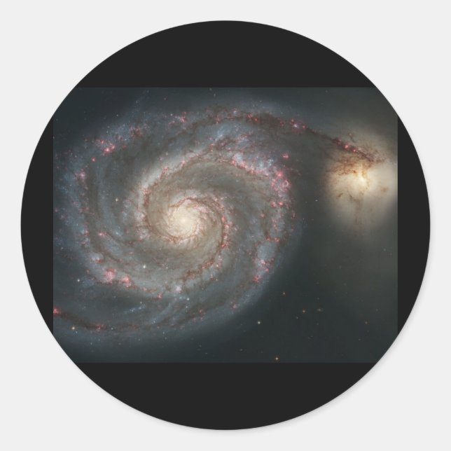 Sticker Rond Whirlpool Galaxy (M51) (Devant)