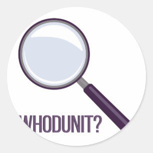 Sticker Rond Whodunit