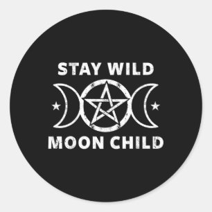 Sticker Rond Wiccan Wicca