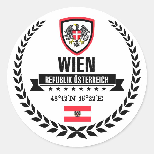 Sticker Rond Wien (Devant)