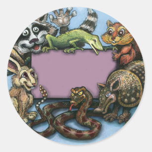 Sticker Rond Wild À propos