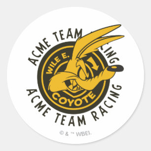 Sticker Rond WILE E. COYOTE™ Équipe de course ACME