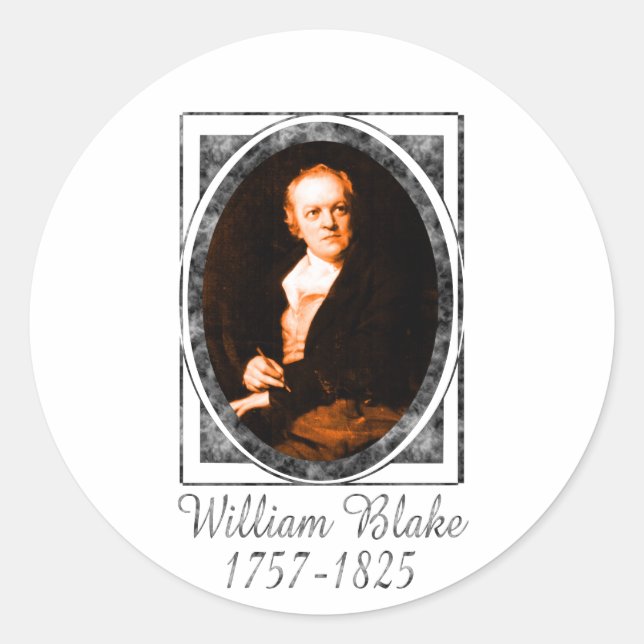 Sticker Rond William Blake (Devant)