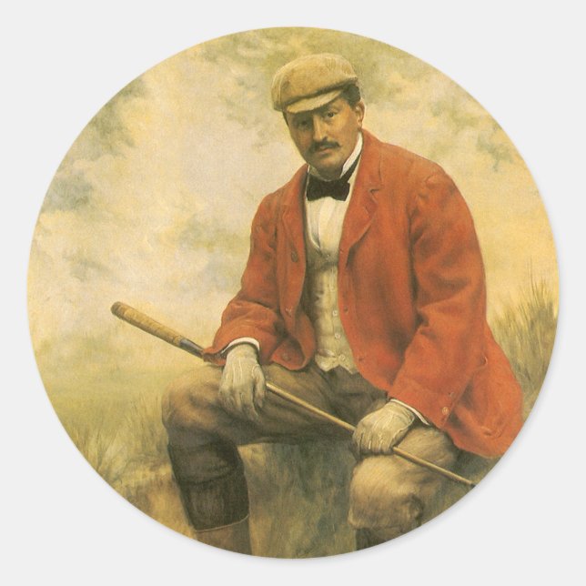 Sticker Rond William Laidlaw Purves Portrait de Collier (Devant)