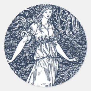 Sticker Rond William Morris
