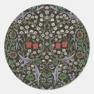 Sticker Rond William Morris Blackthorn Tapestry Floral