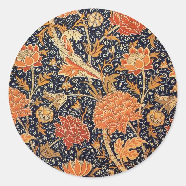 Sticker Rond William Morris Cray Fond d'écran Motif (Devant)