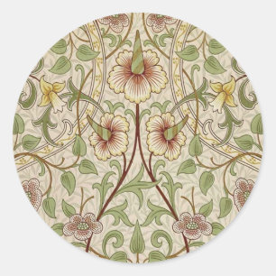 Sticker Rond William Morris Daffodil Fond d'écran classique