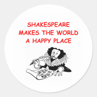 Sticker Rond willian shakespeare