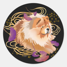 Sticker Rond WINDSONG - Colonnes ronds de Chow