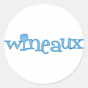 Sticker Rond Wineaux (bleu)