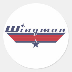 Sticker Rond Wingman