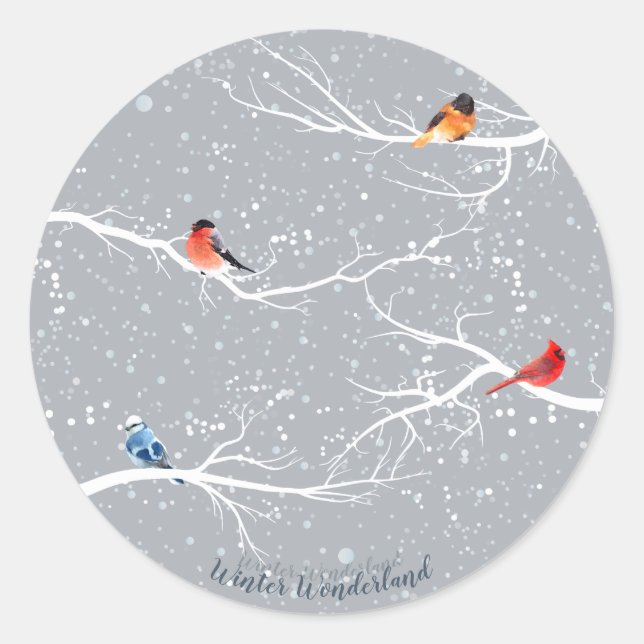 Sticker Rond Winter Wonderland (Devant)