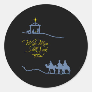 Sticker Rond Wise Cherche Toujours Sa Scène