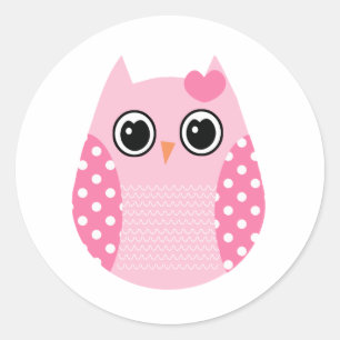 Sticker Rond Wise Owl